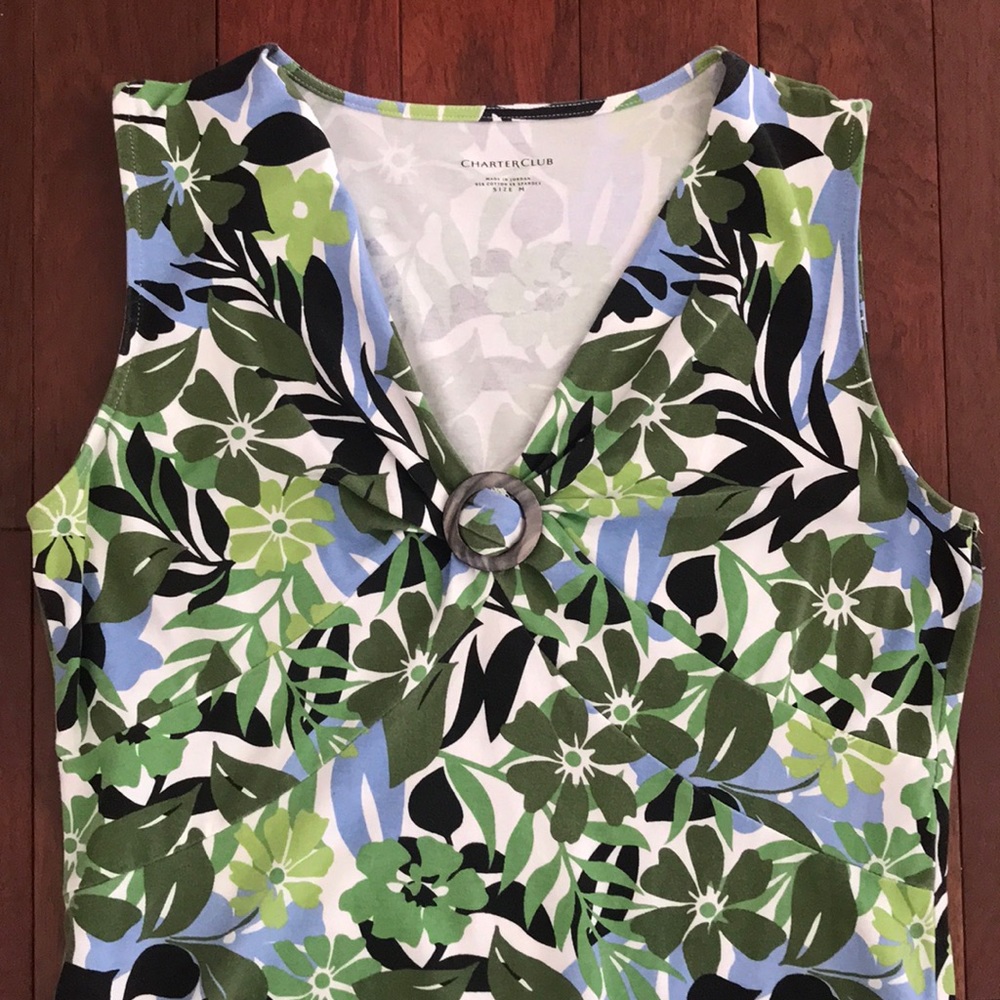 Very Cute/Classy Floral Tank , Medium-like new